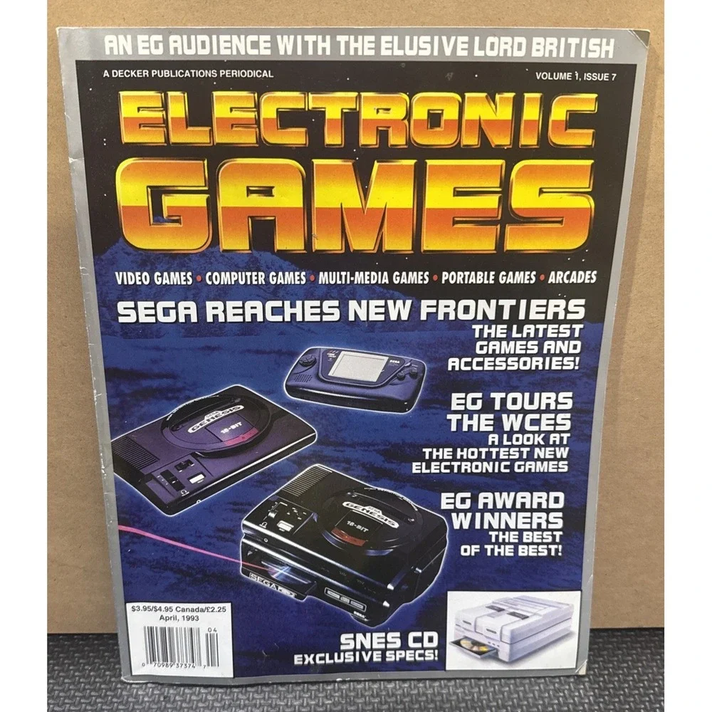 Electronic Games Magazine April 1993 -Volume 1, Issue 7 - Video Games SNES CD